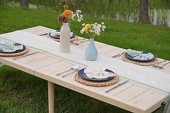 Amazon.com: SRYBLT 60x30 Inch Folding Picnic Table - Pine